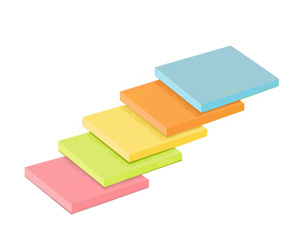 Piezmju lmlapias, 51*38mm, dzeltenas, 2* 100 lapias.